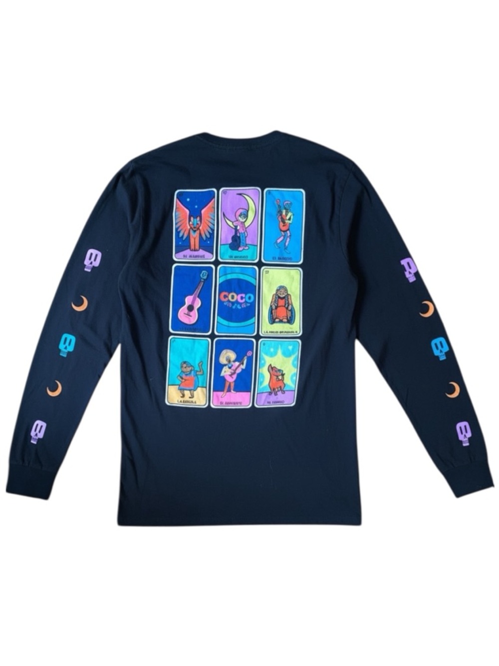 Disney Pixar Coco Loteria Graphic Long Sleeve T-Shirt